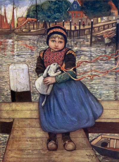 A Girl with a Rabbit by Nico Jungman